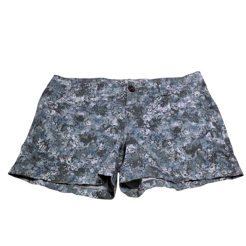 Maurices Womens Blue Green Floral Ditsy Chino Shorts Size‎ 9/10 Cotton Stretch